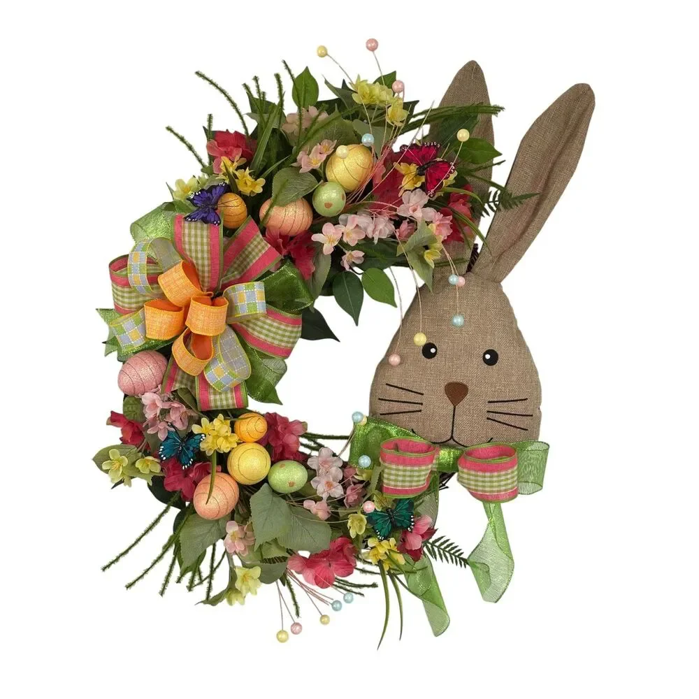 Handmade Easter Bunny Grapevine Wreath